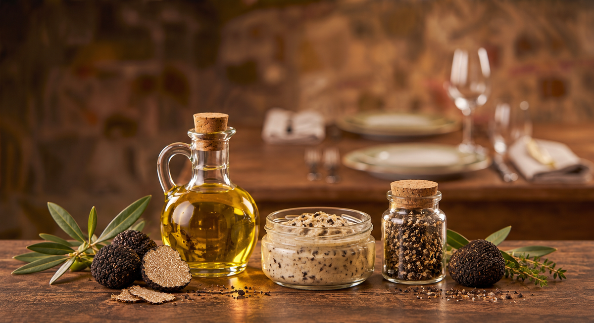 Alle Trüffelprodukte – Öl, Creme, Gewürz und schwarze Trüffel