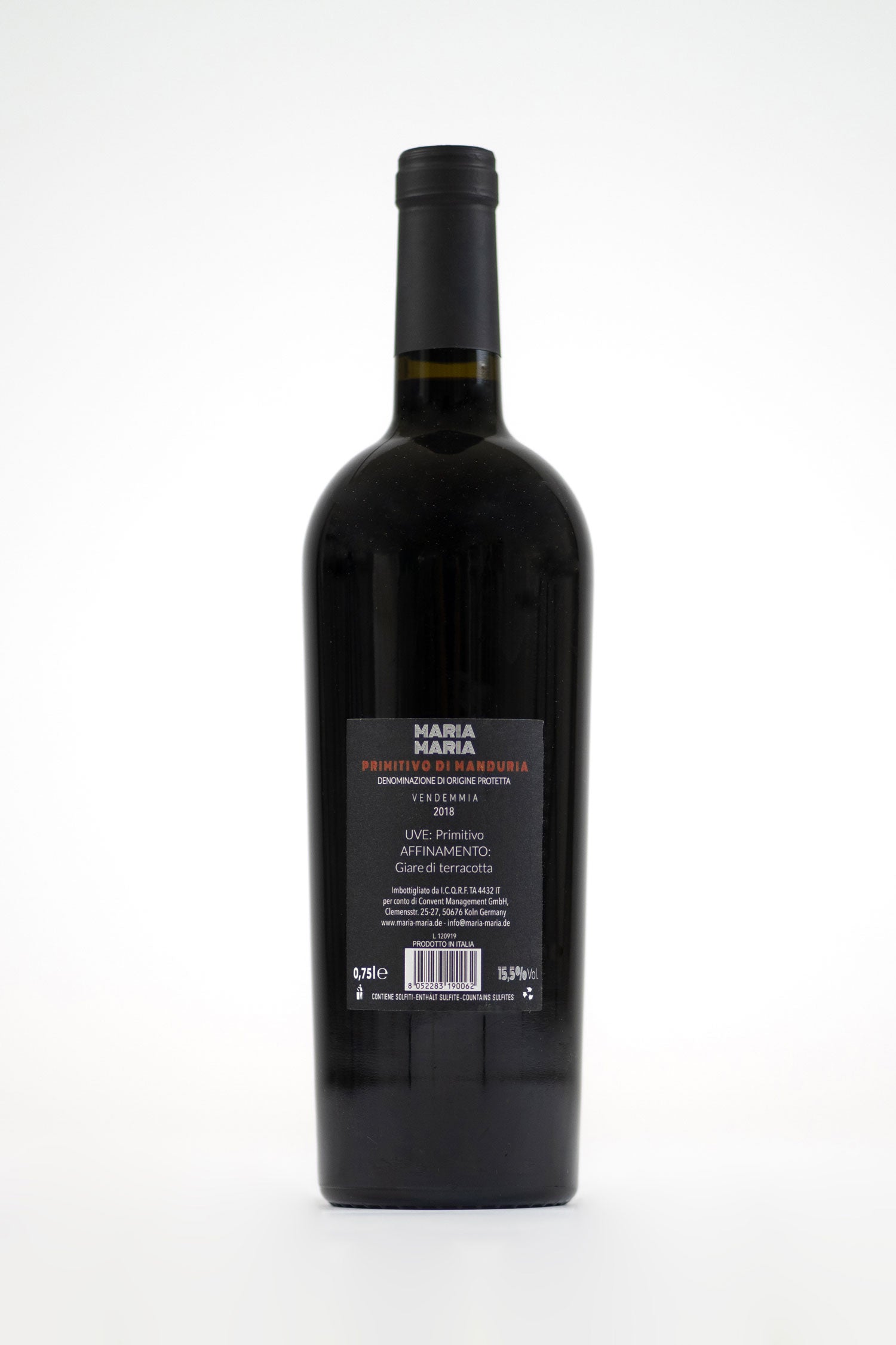 Maria Maria Primitivo di Manduria 15,5 Limited DOP – Exklusive Rarität von monumentaler Intensität