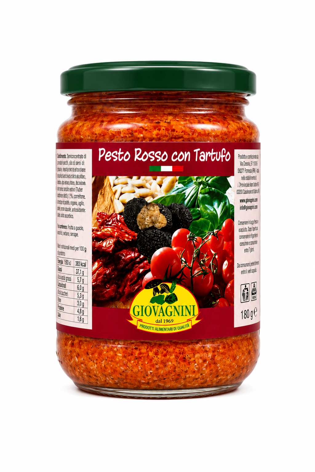 Giovagnini Pesto Rosso con Tartufo – Rotes Trüffelpesto 180 g