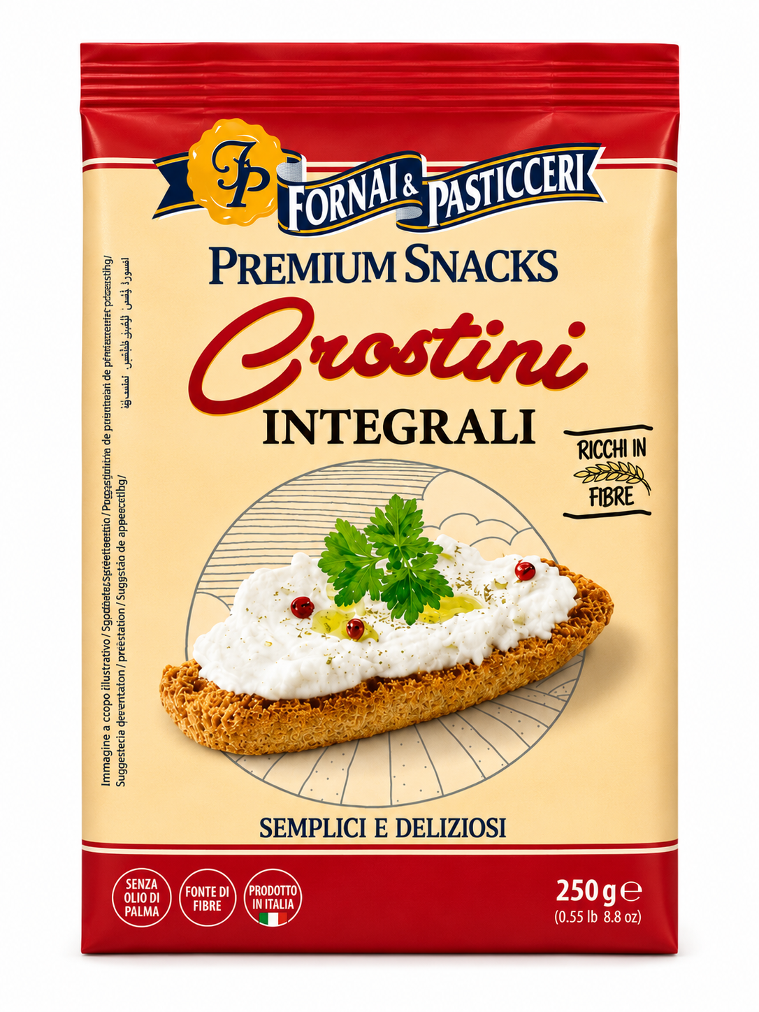 Fornai & Pasticceri Crostini Integrali – Vollkorn-Crostini 250 g