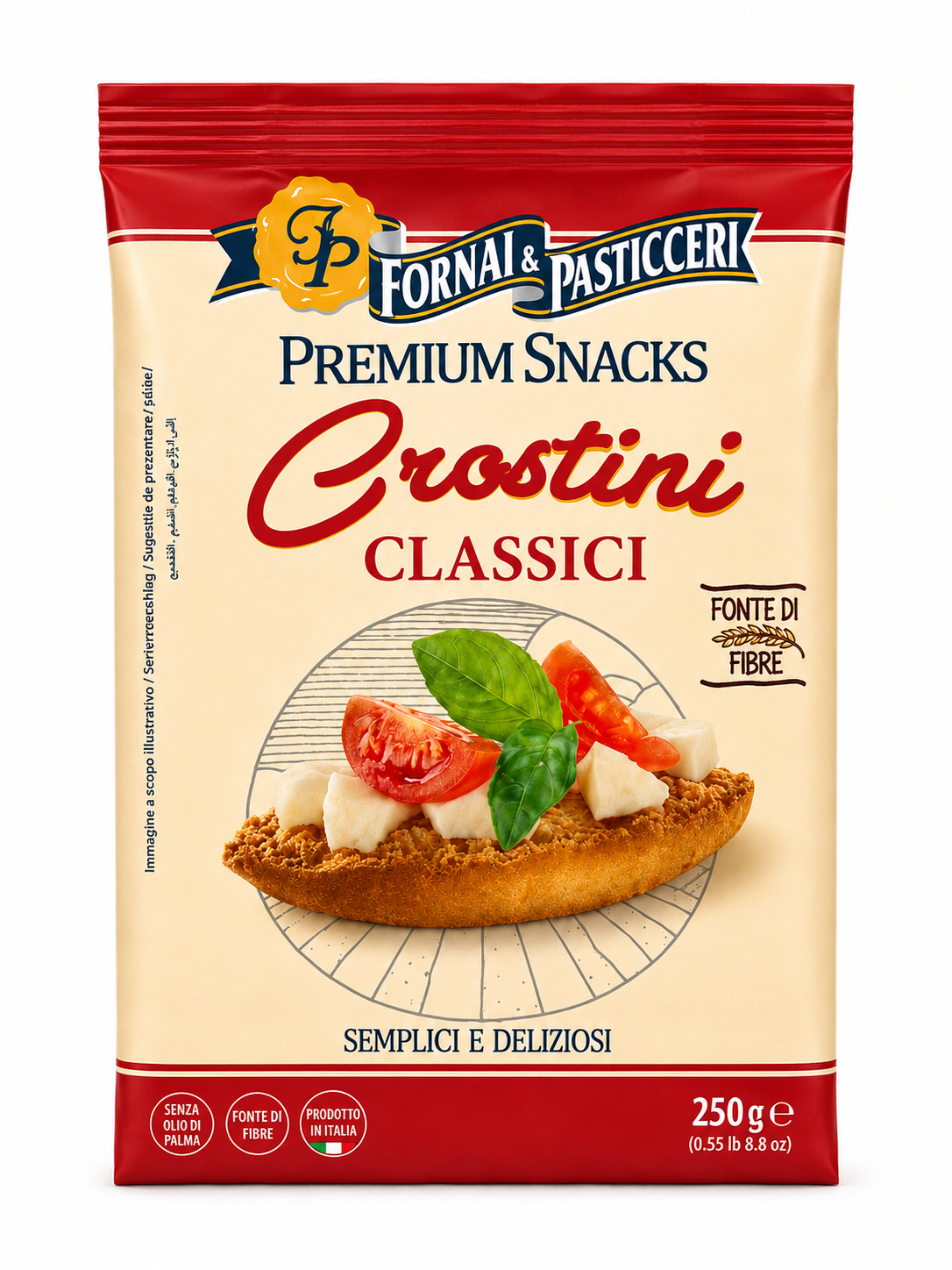 Fornai & Pasticceri Crostini Classici – Klassische Crostini 250 g