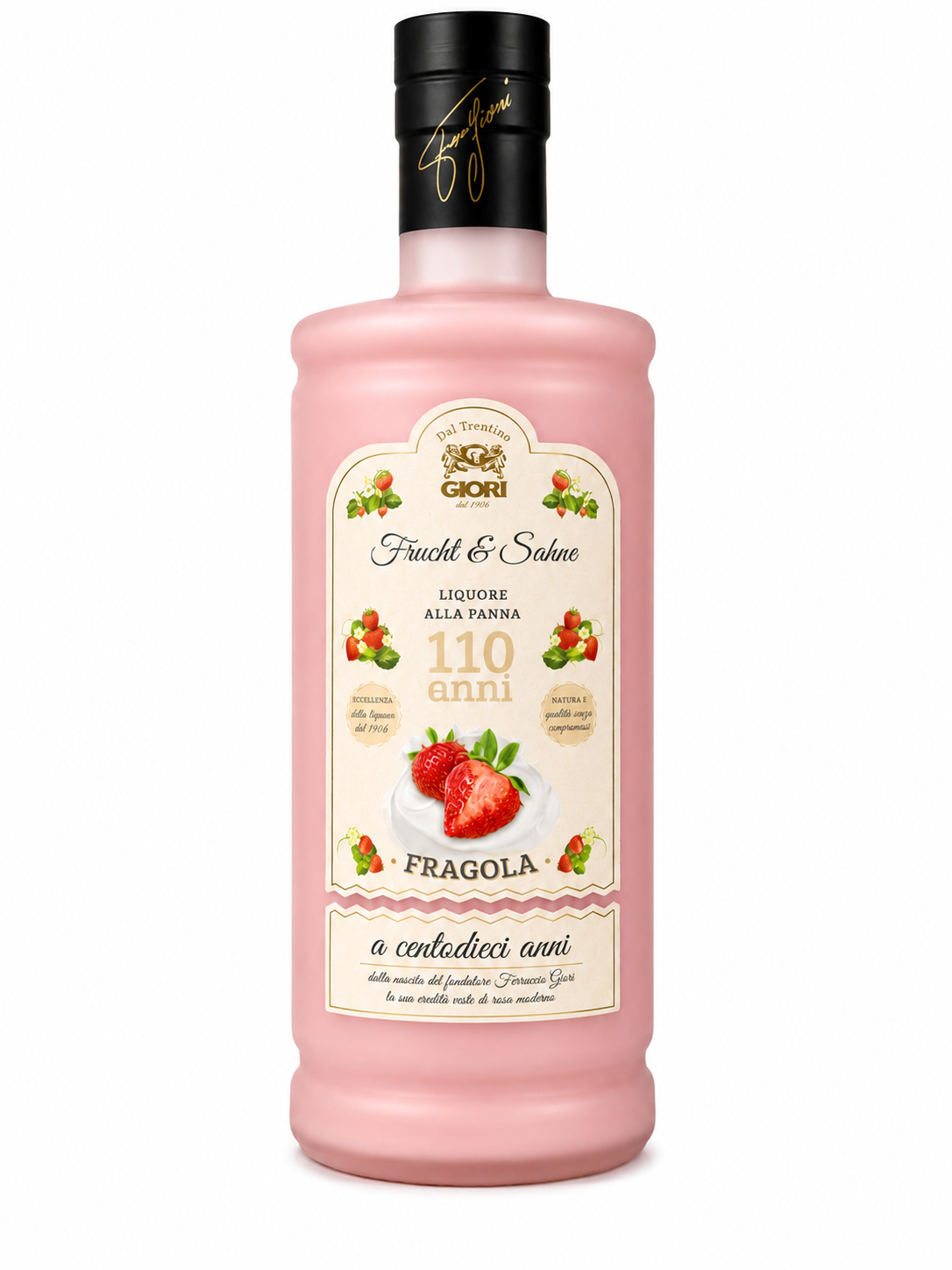 Giori Frucht & Sahne Fragola – Italienischer Erdbeer-Sahnelikör 0,7l