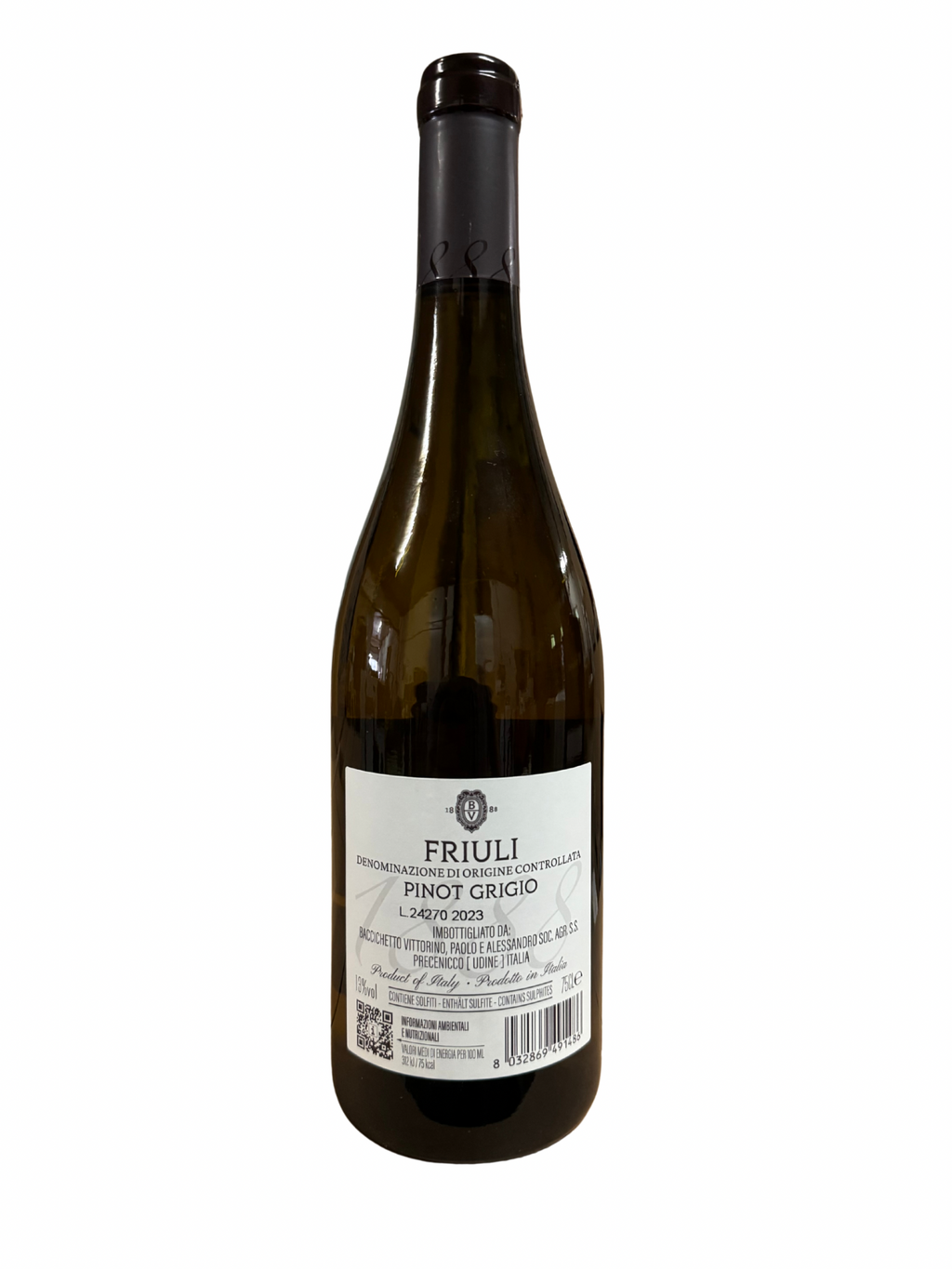 Baccichetto Vittorino Friuli Pinot Grigio DOC 2023 0,75 l