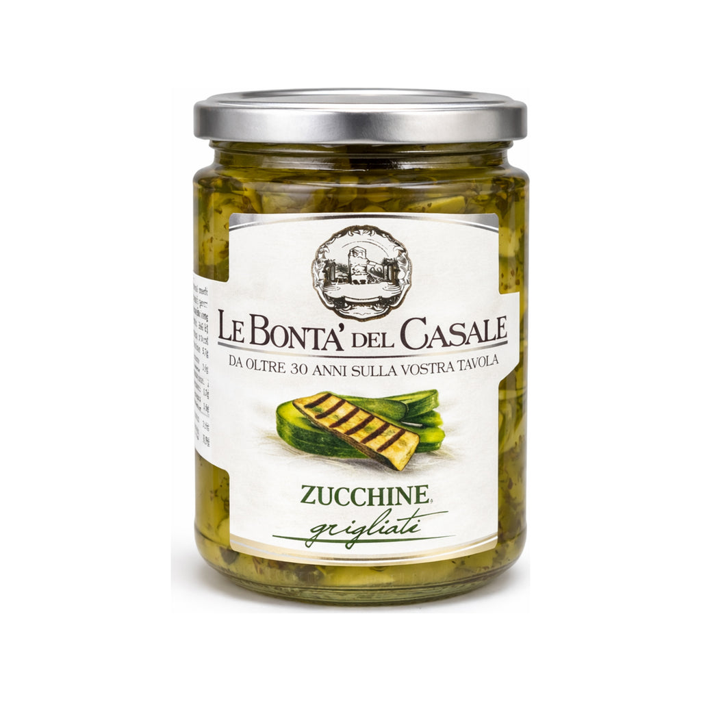 Zucchine grigliate – Italienische gegrillte Zucchini in Öl – einheitliche Produktabbildung