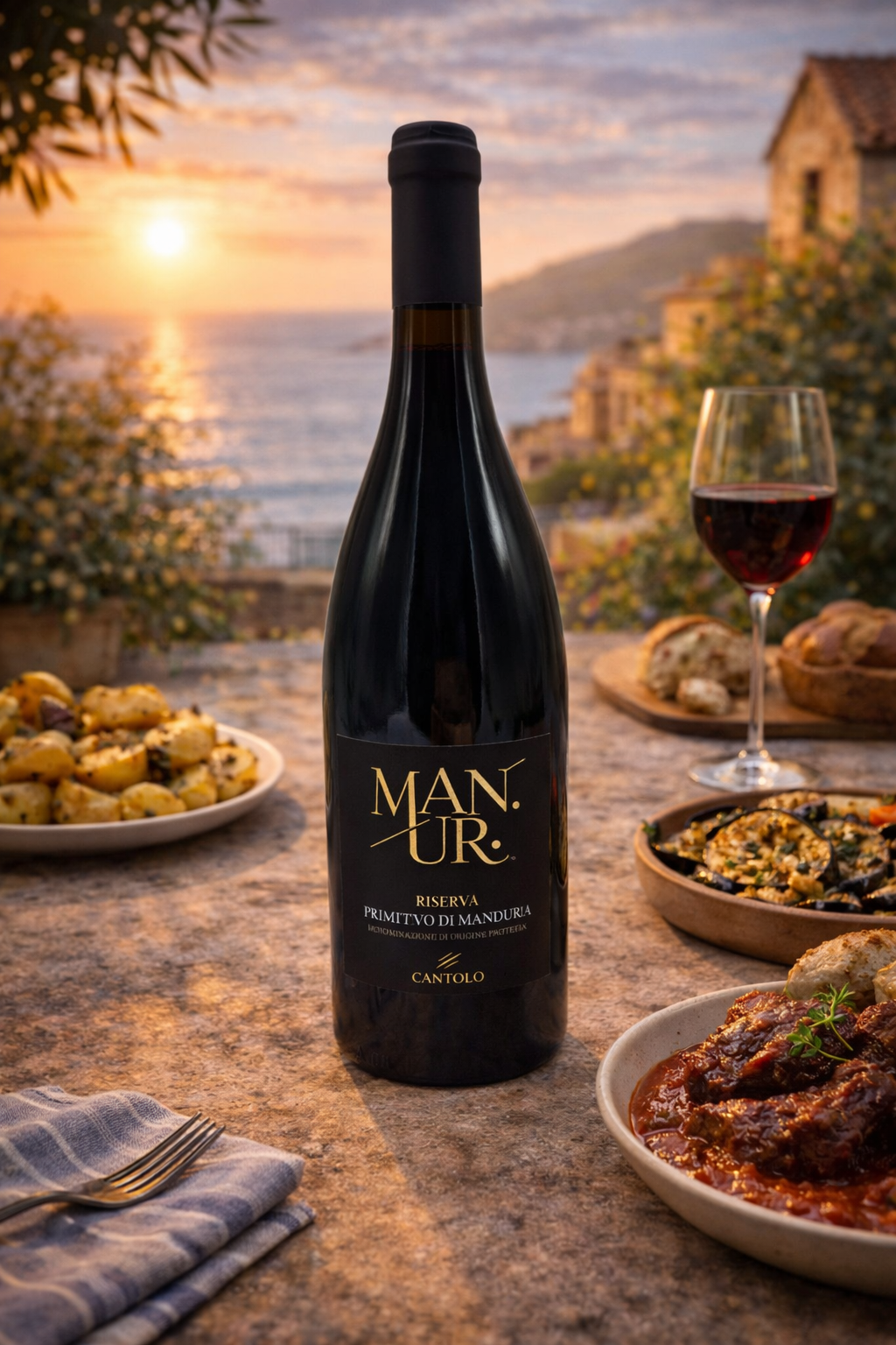 Cantolio MANUR Riserva Primitivo di Manduria – Produktansicht 3
