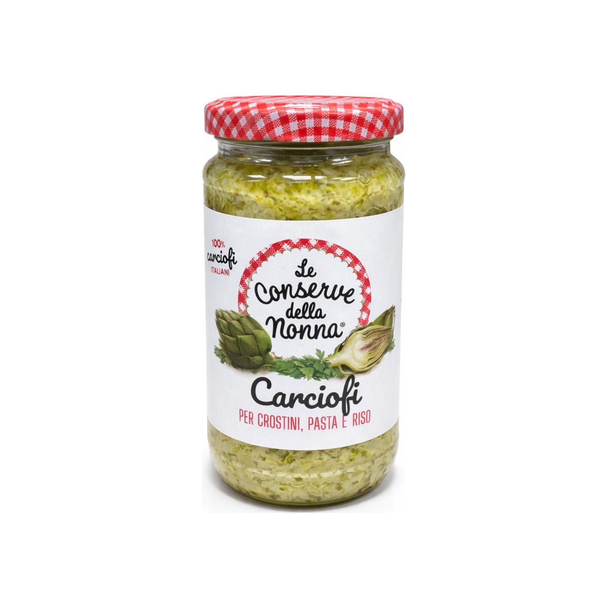 Crema di Carciofi 190 g vor weißem Hintergrund