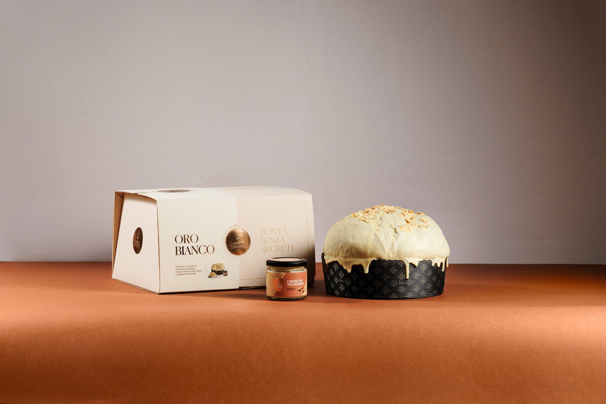 Fiasconaro Oro Bianco Panettone 1 kg mit Mandelcreme