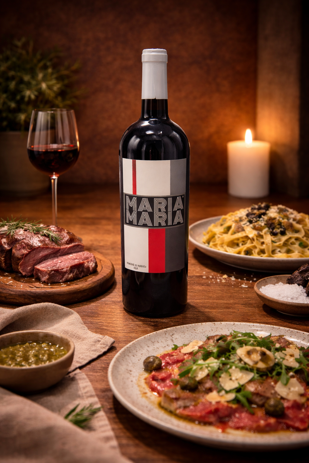 Maria Maria Primitivo di Manduria Limited – Weinflasche